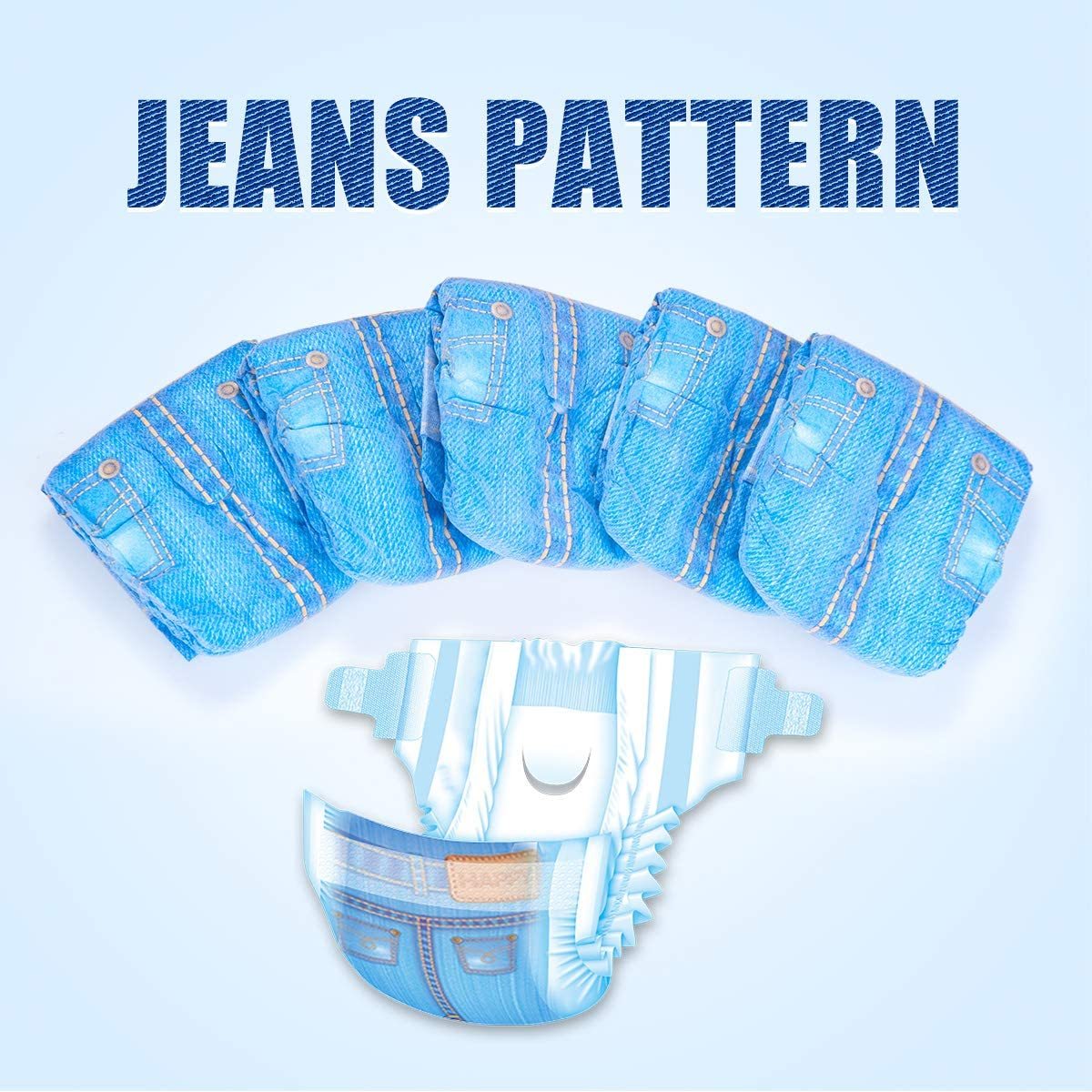 Disposable Dog Diapers for Female Dogs - Jeans Super Absorbent 24 Ct