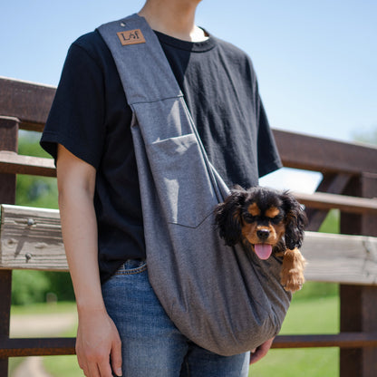 Lof Mesh Pet Sling Bag - Comfortable & Hands-Free Travel for Small