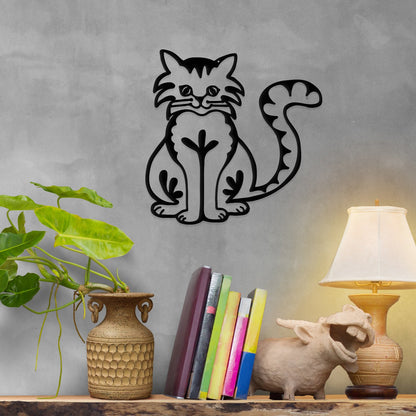 Happy Cat - Metal Wall Art/Decor