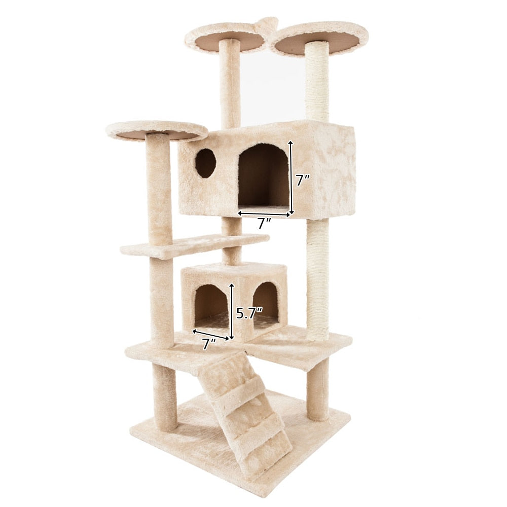 Cat Climbing Sisal Rope Tower