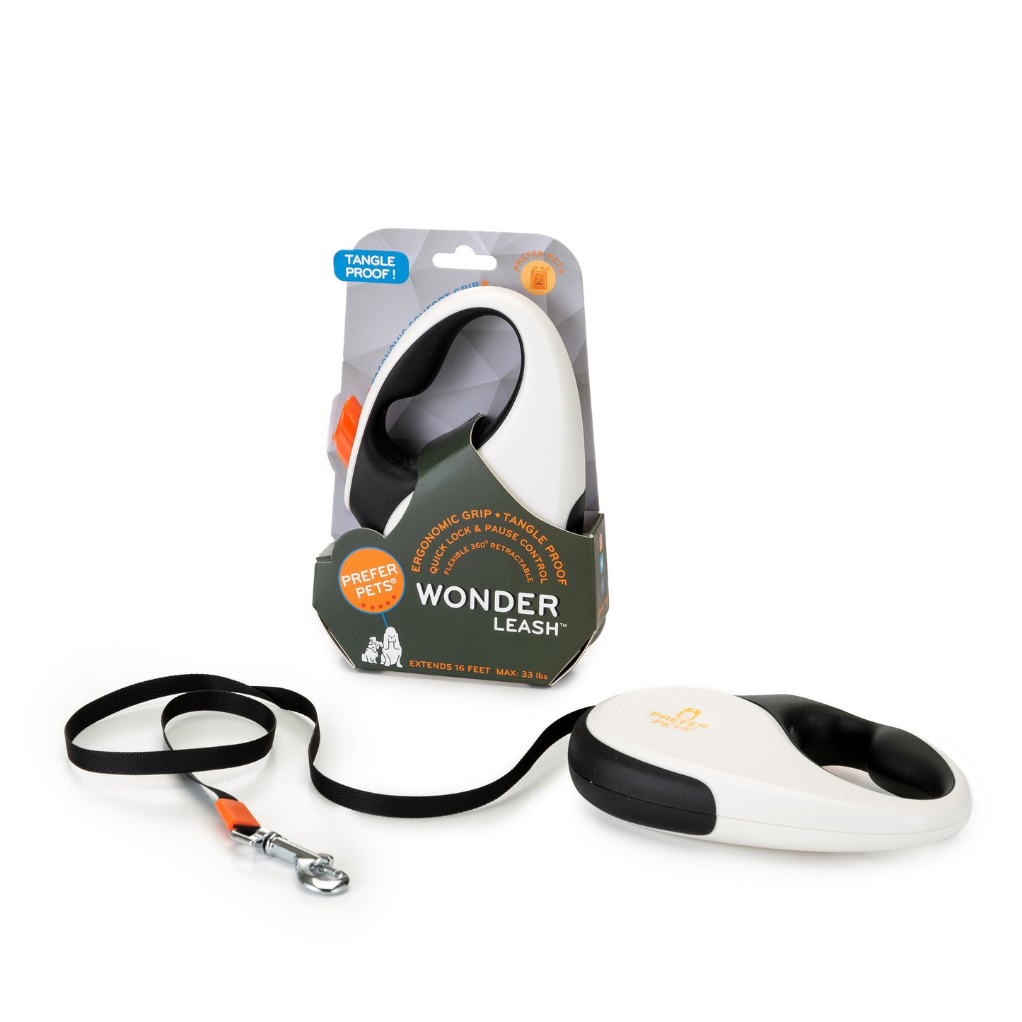 Tangle-free Retractable Leash