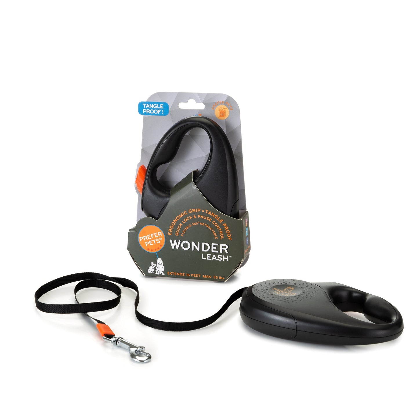 Tangle-free Retractable Leash