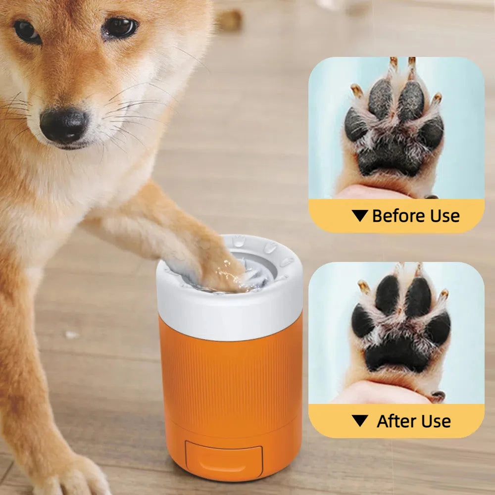 Portable Pet Paw Cleaning Cup Semi-Automatic Cleaning And Grooming Dog