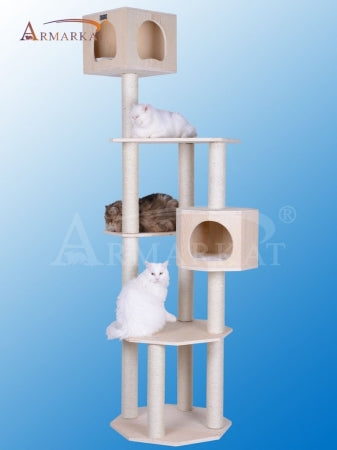 Armarkat Real Wood Premium Scots Pine 85-Inch Cat Tree with Five Level