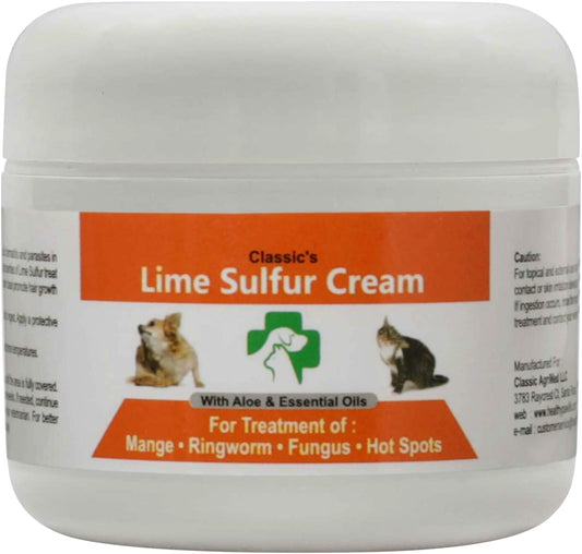 Classic's Lime Sulfur Pet Skin Cream Pet Care and Veterinary Treatment